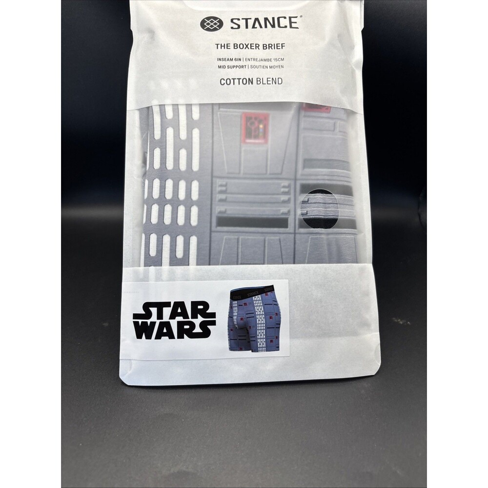 Stance Star Wars "Death Star" Cotton Blend Boxer Briefs — Men's Size Medium NIP